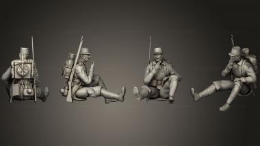 Military figurines French soldies 1 3 3d model